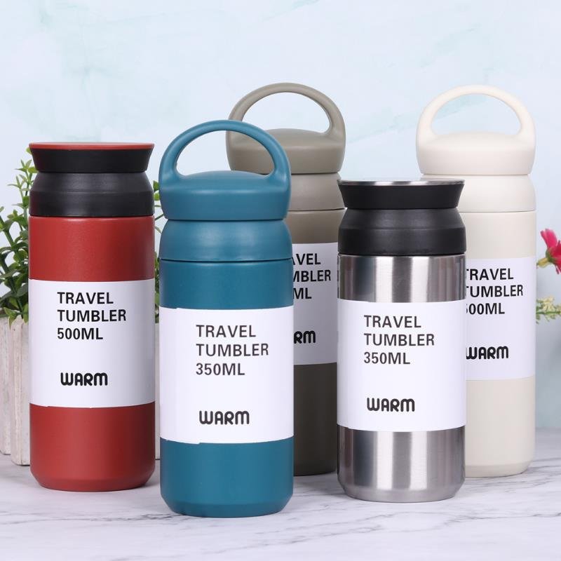 Drink directly portable sport thermos with custom logo branded OEM stainless steel water bottle