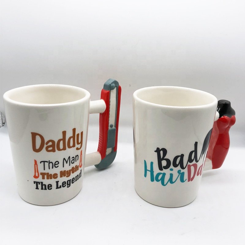 axe Novelty Ceramic Coffee Mug, Decorative 3D Shaped Design Tea Mug Drinkware Cup