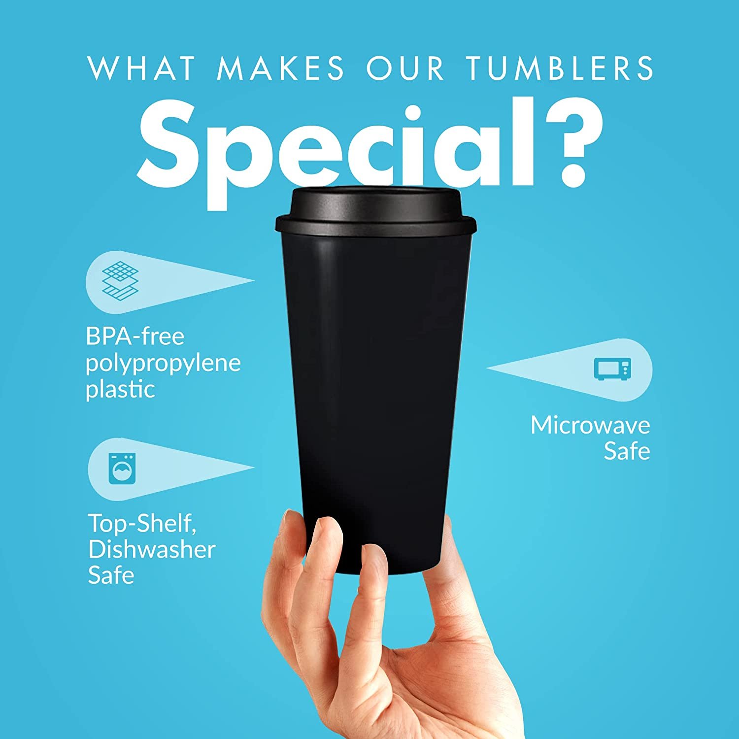 Custom Printed Wholesale Bulk Stock Available Plastic Coffee Mug for Office and Outdoor Use