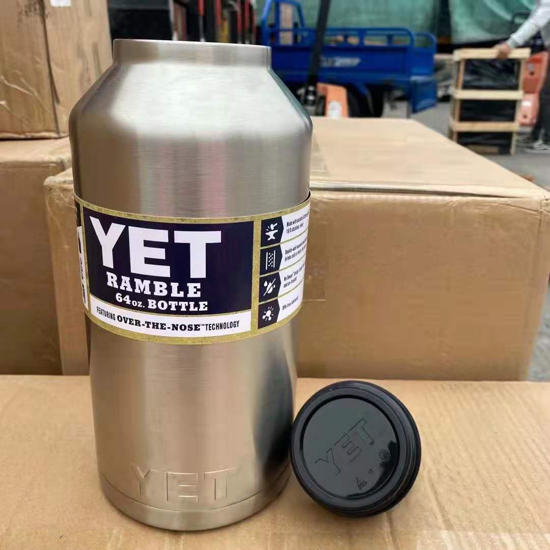 Hot Sale 18oz 36oz 64 oz Stainless Steel Vacuum Insulated Water Bottle the same as YETIRambller