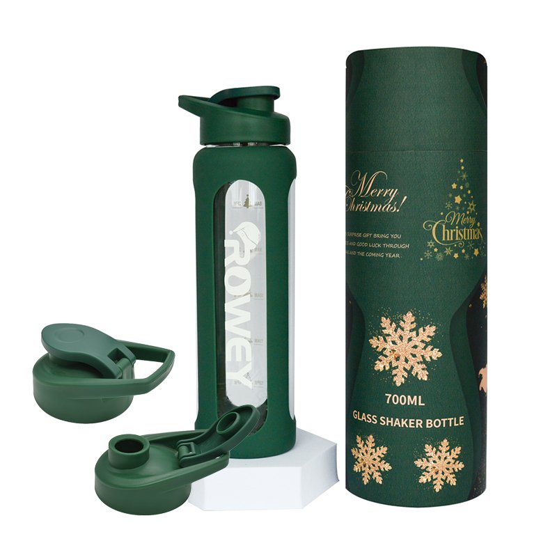 Custom Cheap 700ml Single Wall Glass Water Bottle With Flip Top Lid