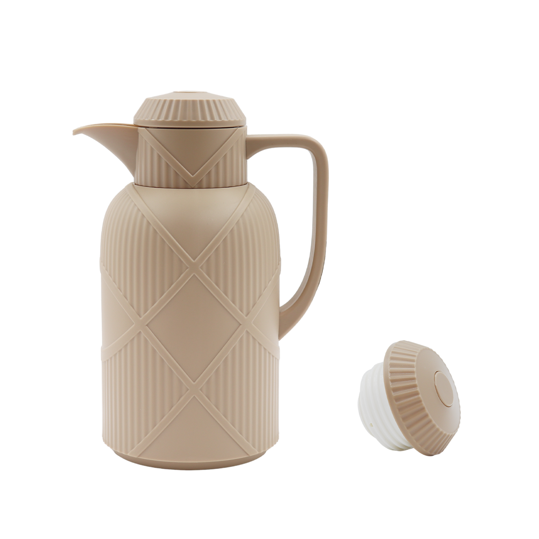 New arrival 1.0 L Coffee Tea Pot High Quality Plastic Vacuum Flask Insulated Jugs Thermos