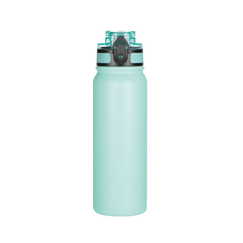 600ml Wide Mouth / Straw Lid Double Wall Sports Insulated Stainless Steel Water Bottle