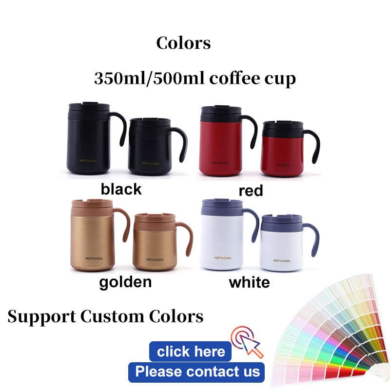 ZP 350ml 500ml in stock customized logo Fashion SZPle hot sale Product Thermal Cup Keep Warm Coffee Mug cup With Handle