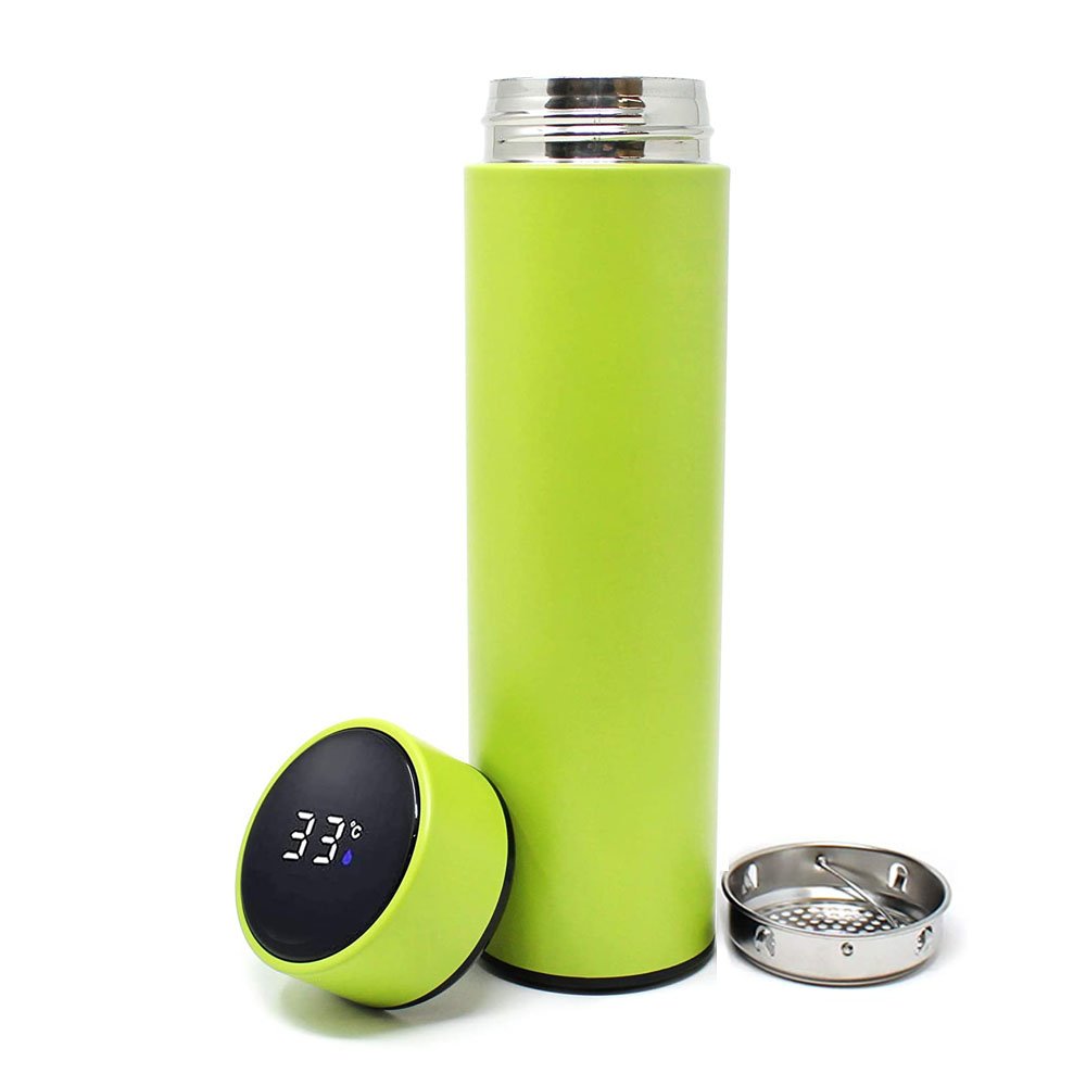 Wholesale Temperature Display Smart Thermos Vacuum Flask Coffee Tea Cup, 480 ml Custom Logo Stainless Steel Portable Cups