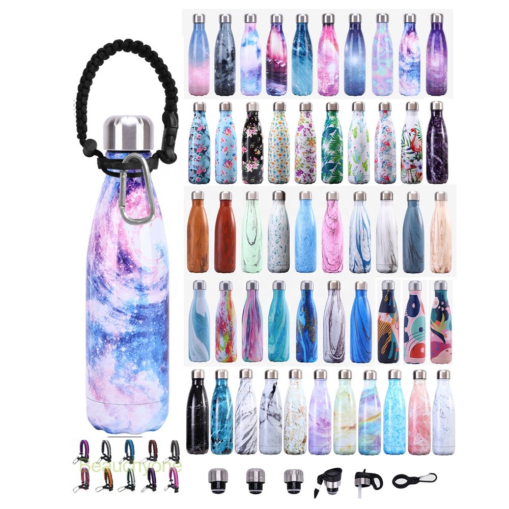 Beauchy 17oz Double Wall Vacuum Insulated Stainless Steel Water Bottle