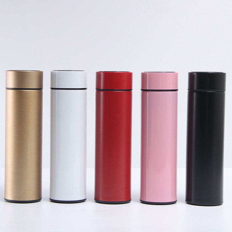Smart Thermos Cup Temperature Measuring Cup Sublimation Mug Vacuum Insulated Mug Temperature Display Vacuum Flasks