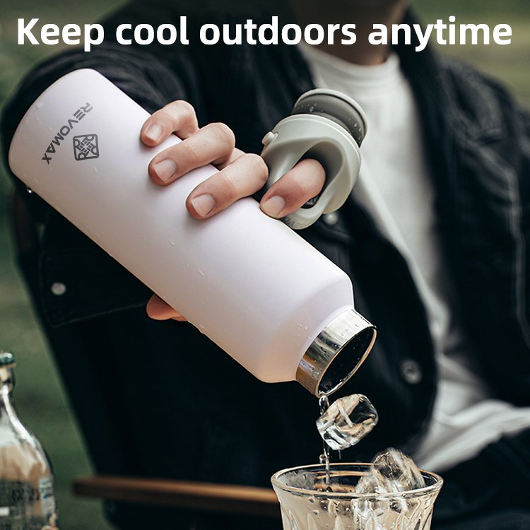 2024 Hot Selling ODM Design Stainless Steel Wide Mouth Double Wall Vacuum Insulated Water Bottle with New Lid