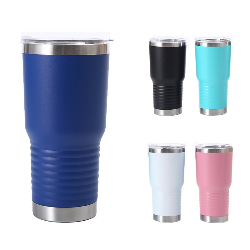 Travel Termos Stainless Steel Thermos 20oz 30oz Water Bottles Water Coffee Mugs Tumbler Cups Handgrip