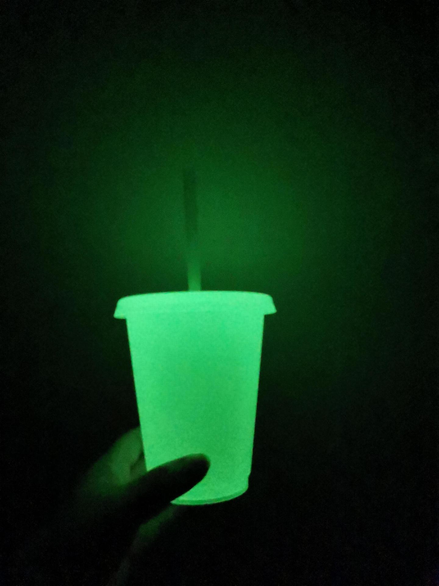 Wholesale 16OZ 24OZ single Wall Plastic Glow In Dark cup Coffee Mug With Custom Logo Halloween Party Gifts