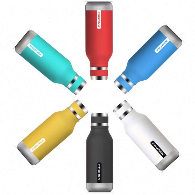 FAYREN Vacuum Flask for Drinking Design Hot Sale Stainless Steel New Double Wall Stainless Steel Water Bottle Support Belly Cup