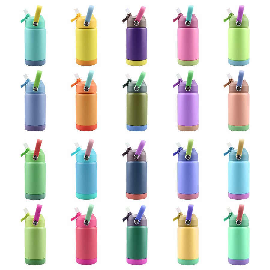 2024 sport filtration bpa free school vacuum flask cute kids blank insulated kids children school cute bear water bottle
