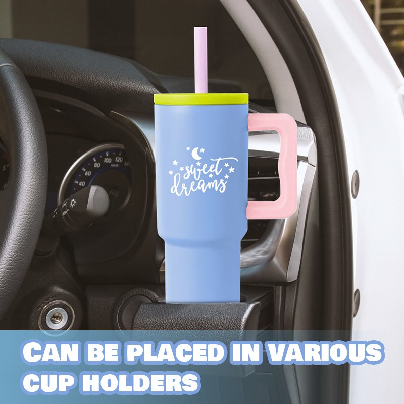 New 24 oz 30 oz 40 oz Insulated Cup Reusable Stainless Steel 40oz Travel Mug Water Bottle Tumbler with Handle Lid and Straw