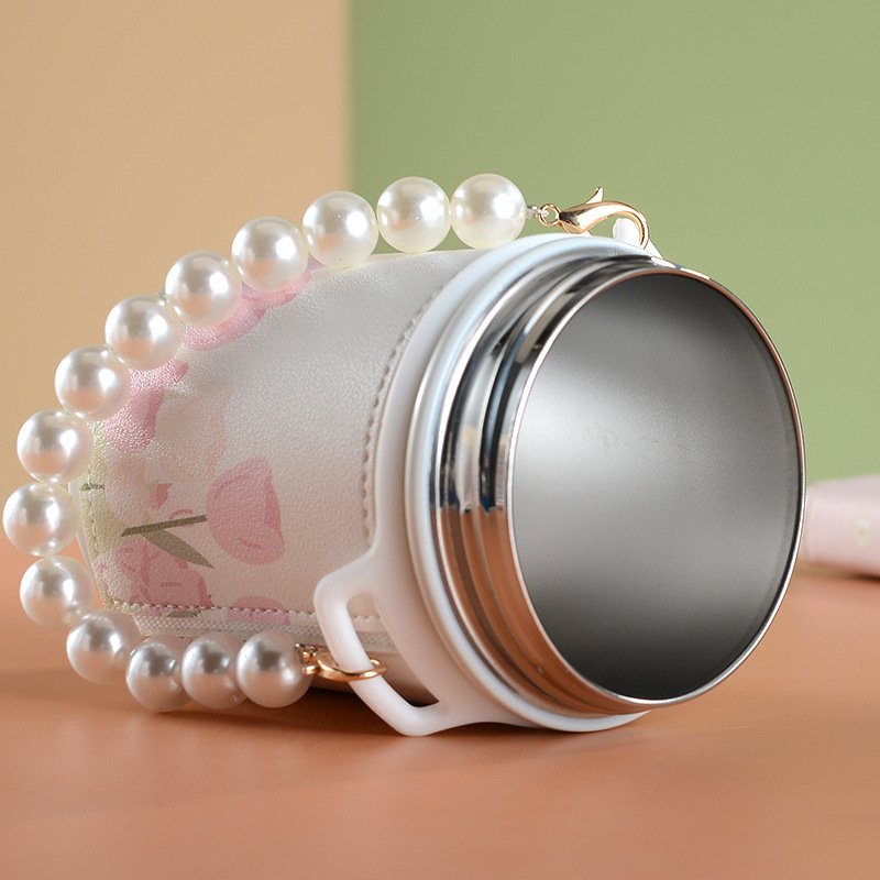 Kawaii girls leakproof bpa free drinking cup sports reusable children kids school SS316 water bottle with straw