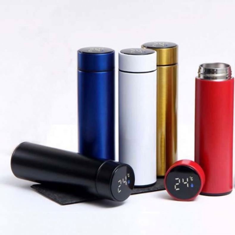 Ximen Smart LED Temperature Display Metal Insulation Water Bottles Stainless Steel Intelligent Vacuum Flask
