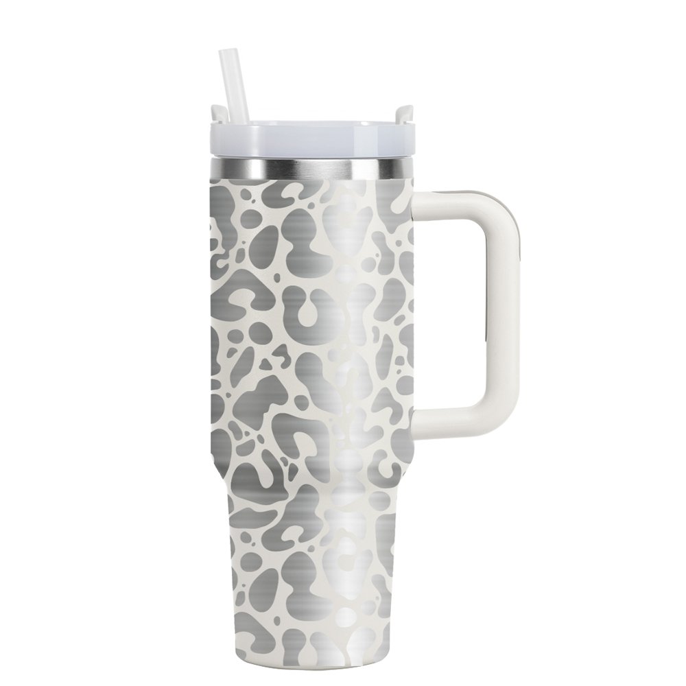 Stainless Steel Travel Mug Thermos Travel Coffee Mug 40oz Trucker Tumbler Insulated With Handle And Straw