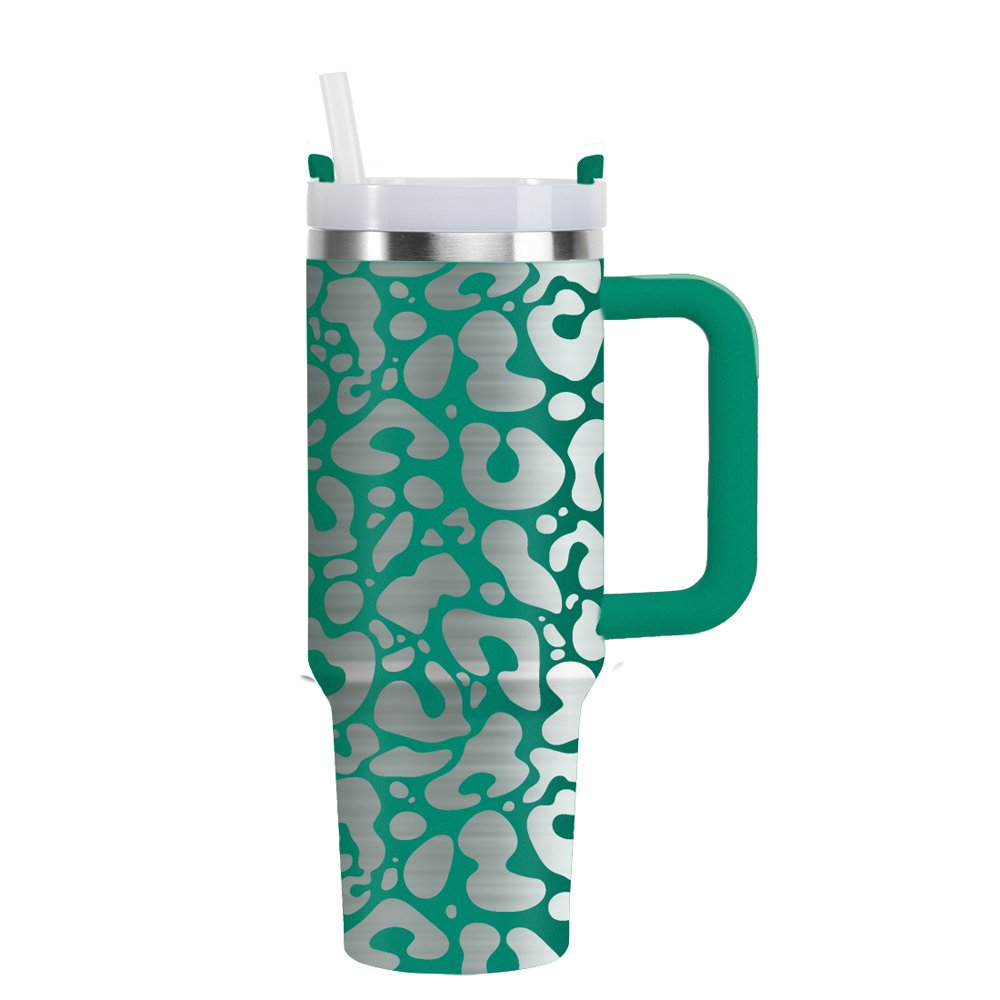 Stainless Steel Travel Mug Thermos Travel Coffee Mug 40oz Trucker Tumbler Insulated With Handle And Straw