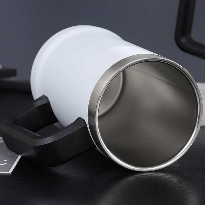 SiYJ721 Customizable Logo 24oz Coffee Tumbler with Handle Double Wall Vacuum Metal Cup Promotion Custom Stainless Steel Beer Mug