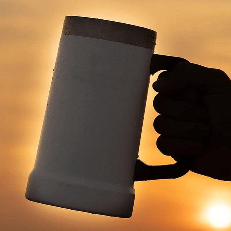 SiYJ721 Customizable Logo 24oz Coffee Tumbler with Handle Double Wall Vacuum Metal Cup Promotion Custom Stainless Steel Beer Mug