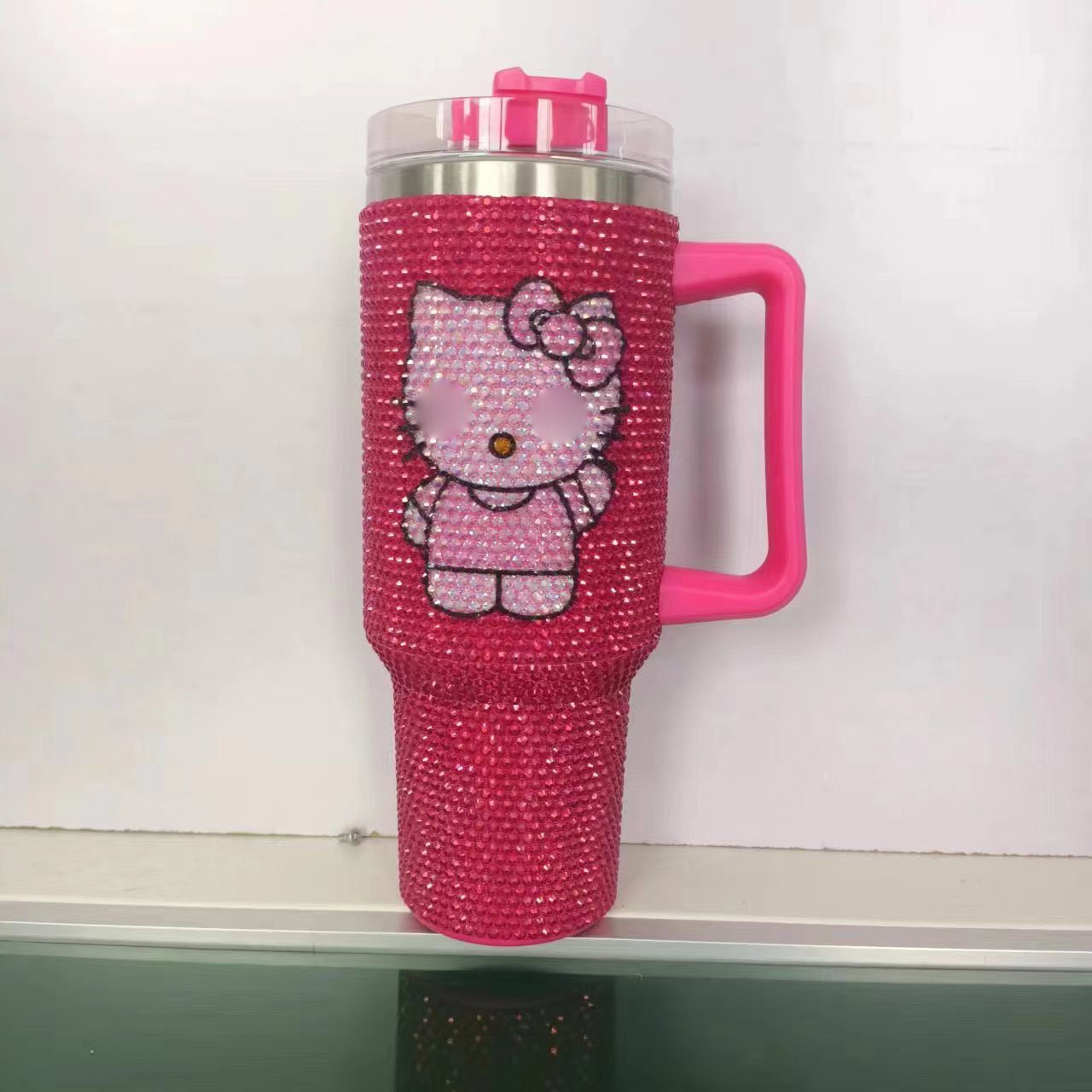 Hot Selling New Wholesale Cartoon Thermos Cup 40 oz Hot Brick Stainless Steel Double Layer Large Capacity Customizable Car Cup