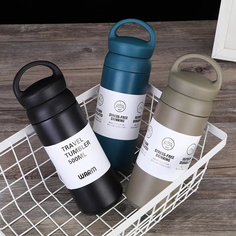 350/500ml Japanese Style Stainless Steel Double Wall Insulated Flasks Insulated Thermos Travel Cup Coffee Mug