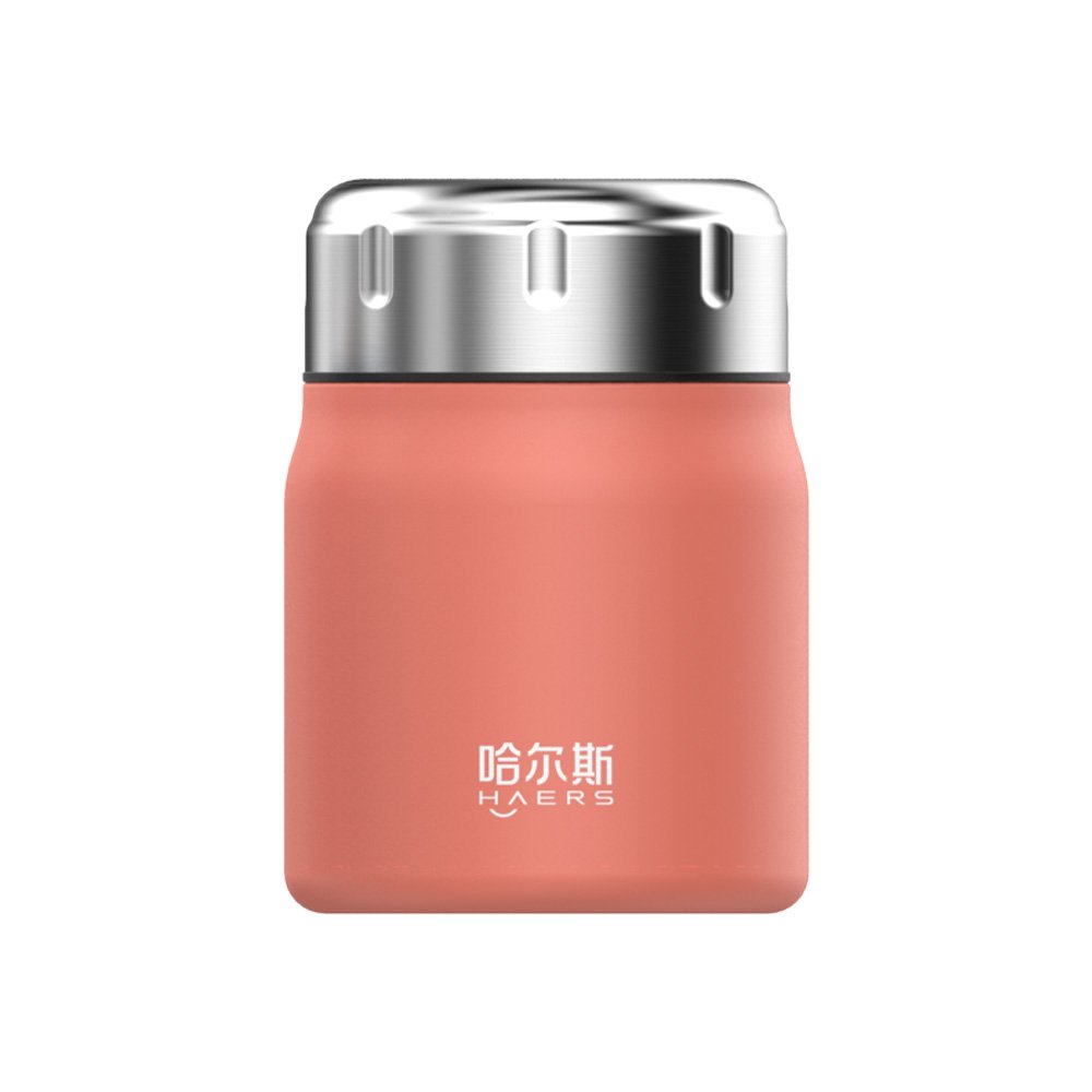 HAERS MINI Portable Thermal food jar Stainless Steel Vacuum flask Insulated Travel Water Bottle cute thermos bottle