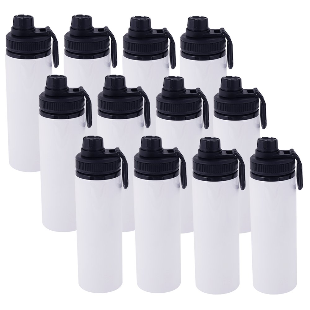 Free Sample 600 ML Blank Sublimation Aluminum Sports Water Bottle with Handle