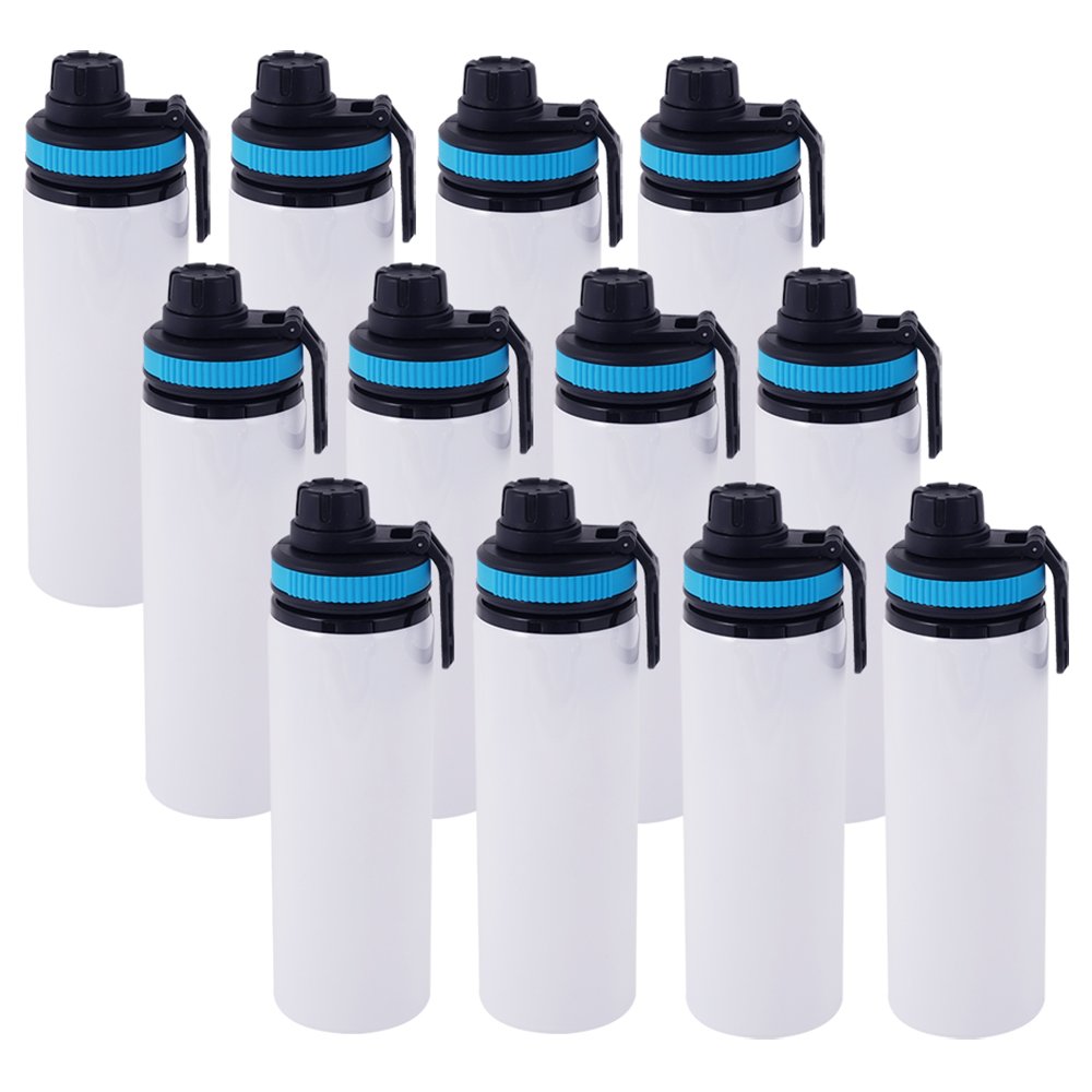 Free Sample 600 ML Blank Sublimation Aluminum Sports Water Bottle with Handle