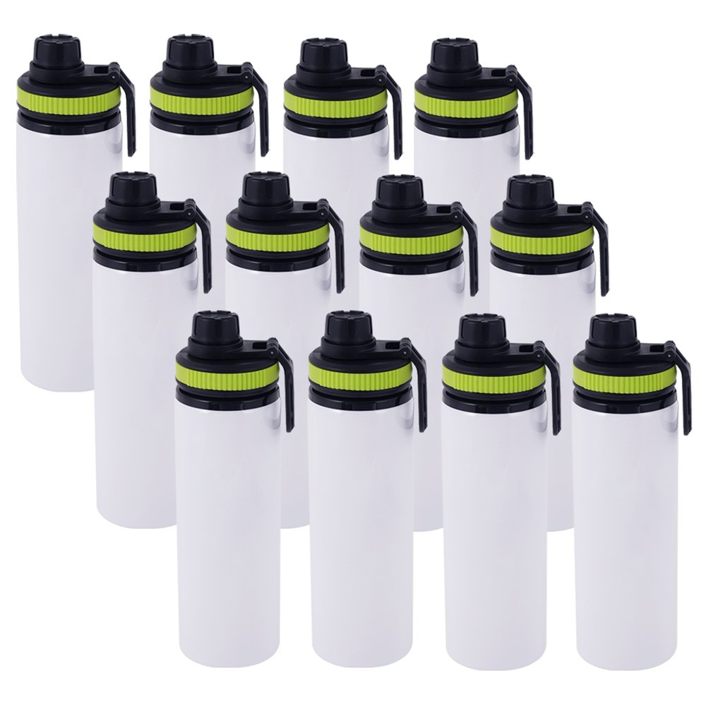 Free Sample 600 ML Blank Sublimation Aluminum Sports Water Bottle with Handle