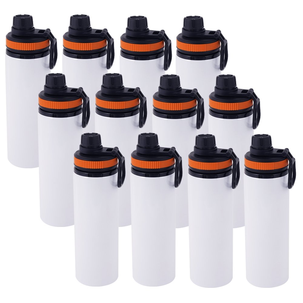 Free Sample 600 ML Blank Sublimation Aluminum Sports Water Bottle with Handle