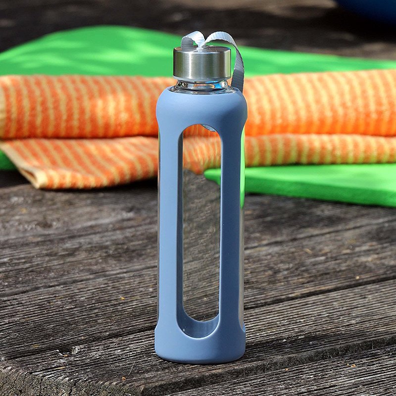 hot sale glass 1 liter mineral water bottle