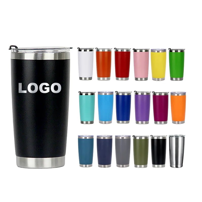 Vacuum insulated travel cup with lid, stainless steel double bulk cup, suitable for home, office, outdoor, suitable for car cup