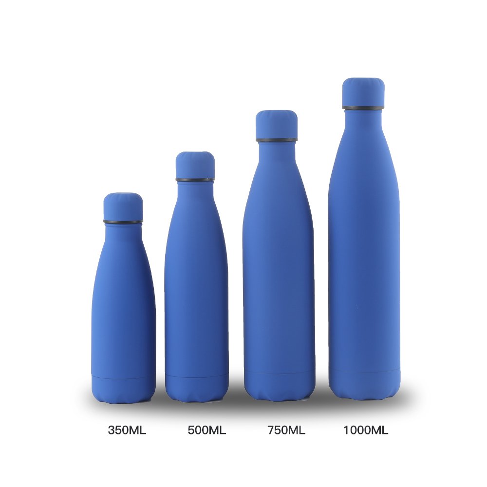 2023 newest model rubber paint 500ml stainless steel long-lasting insulated thermal water bottles
