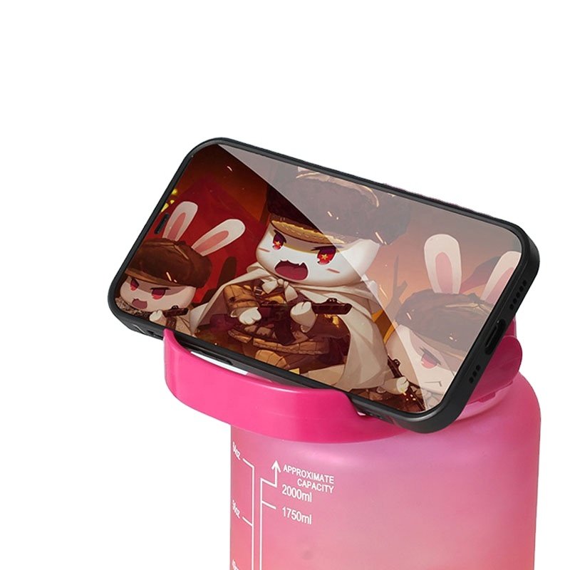 Sports Water Bottle 4pcs/Set Motivational Water Bottle For Male Female Set 2000ML 900ML 280ML Portable Reusable Summer Cups