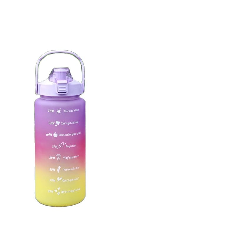 Sports Water Bottle 4pcs/Set Motivational Water Bottle For Male Female Set 2000ML 900ML 280ML Portable Reusable Summer Cups