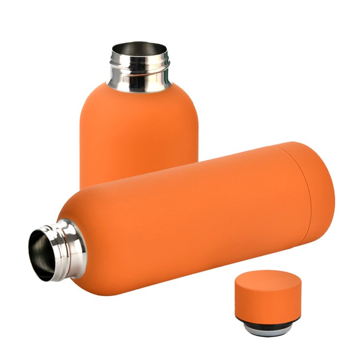 Customize white water bottle flasks vacuum water bottles with custom logo eco friendly