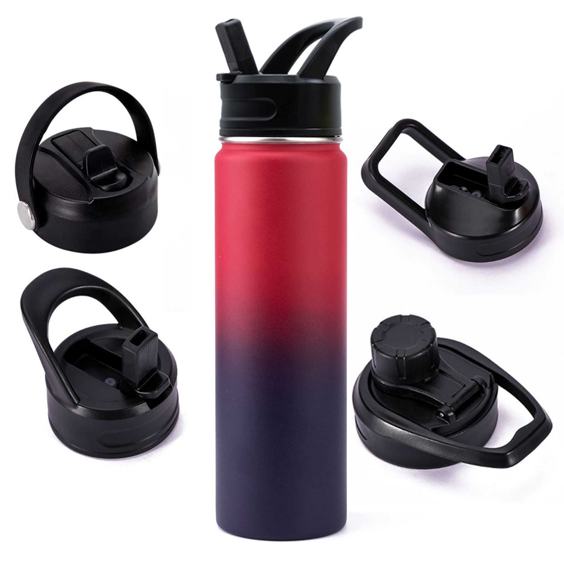 32oz 750ml 40oz Bpa Free Drink Wide Mouth Double Insulated 18/8 Portable Stainless Steel Thermal Gym Sport Water Bottle Termos