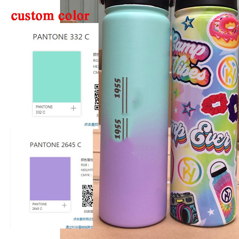 32oz 750ml 40oz Bpa Free Drink Wide Mouth Double Insulated 18/8 Portable Stainless Steel Thermal Gym Sport Water Bottle Termos