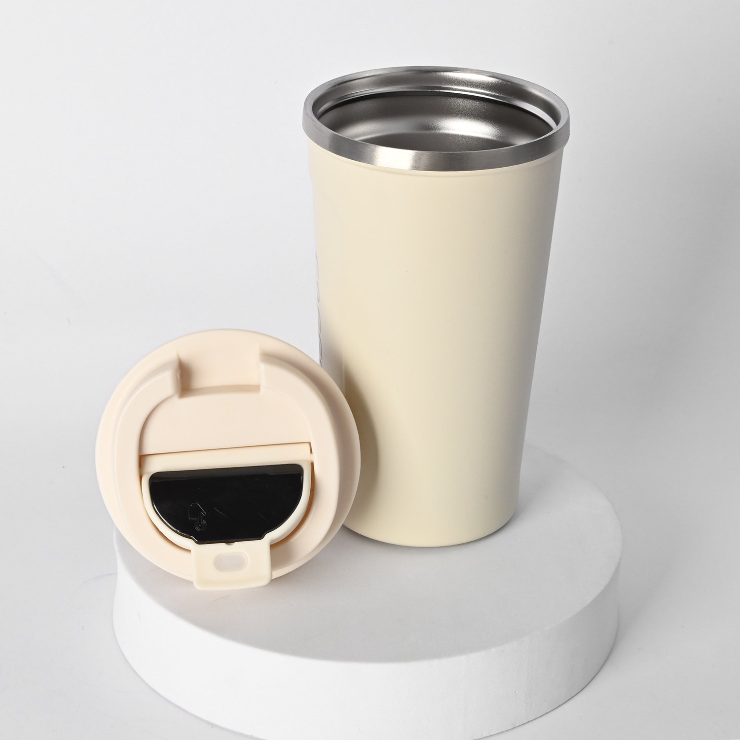 2023 New 510ml Double Wall Stainless Steel Vacuum Smart temperature controlled Coffee Mug Cups with temperature display Led Lid