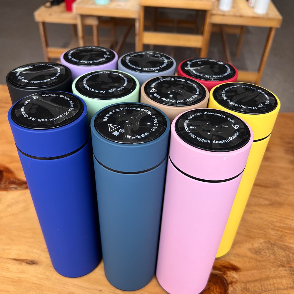 Smart LED Temperature Display Metal Insulation Water Bottle Cup Stainless Steel Intelligent Vacuum Flask