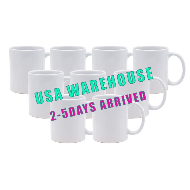 High Quality Popular Cups Wholesale Coffee Porcelain 11oz Ceramic Sublimation mugs White With Handle