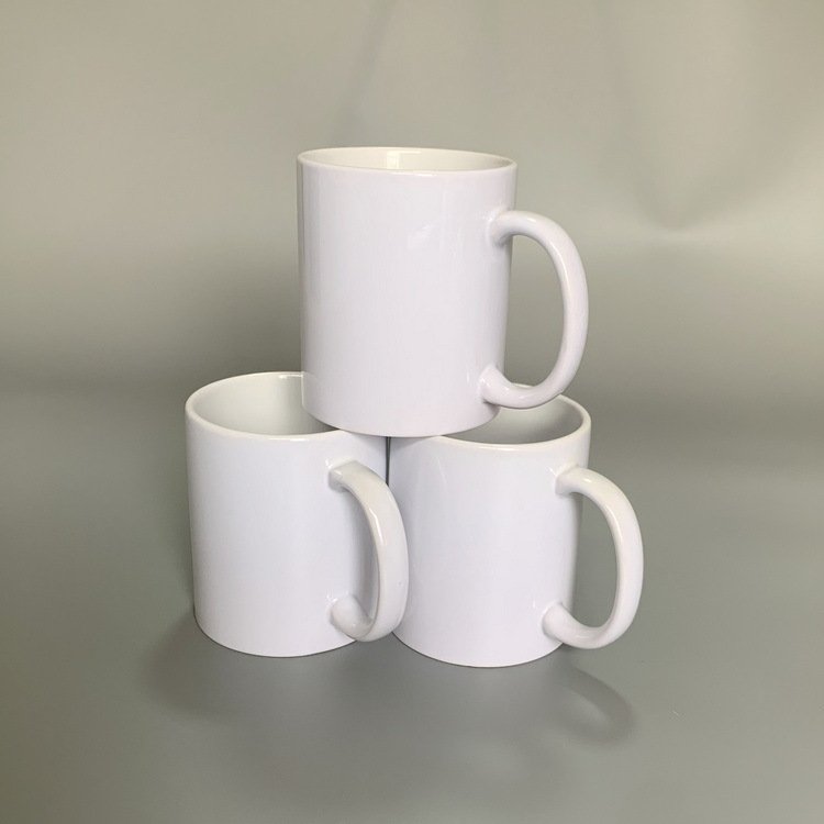 High Quality Popular Cups Wholesale Coffee Porcelain 11oz Ceramic Sublimation mugs White With Handle