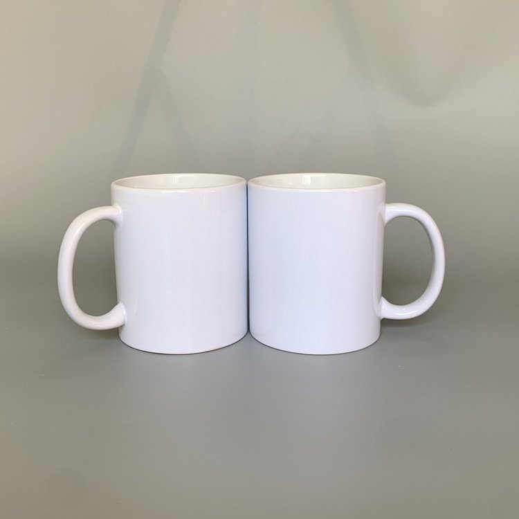 High Quality Popular Cups Wholesale Coffee Porcelain 11oz Ceramic Sublimation mugs White With Handle