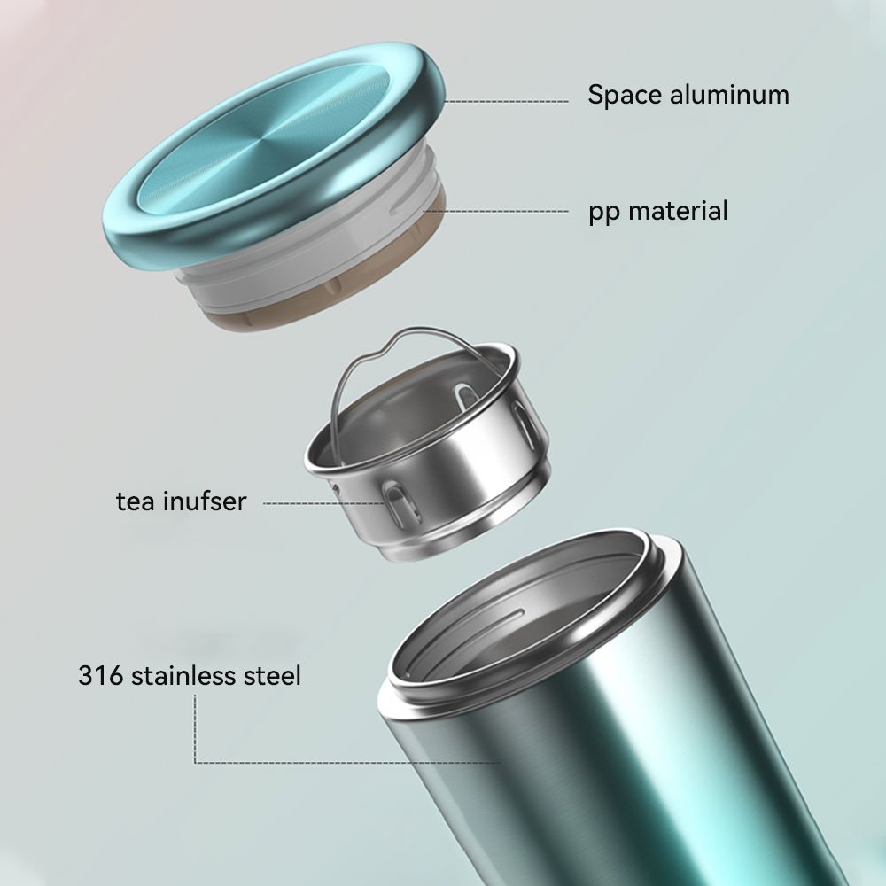 Double Wall Water Bottle Direct Drinking Stainless Steel Vacuum Flask With Custom Logo And Infuser