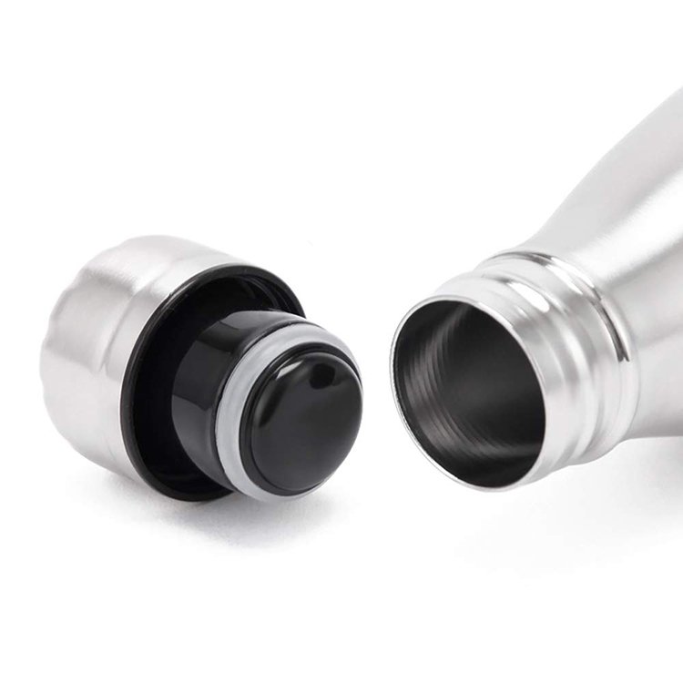 Factory Whosale Custom Logo 500ml/750ml Stainless Steel Vacuum Insulated Cola Shaped Sport Water Bottles