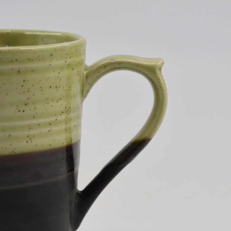 Nordic Style Handcrafted Design Ceramic Latte Mugs Porcelain Triple Glaze Coffee Cups With Big Handle