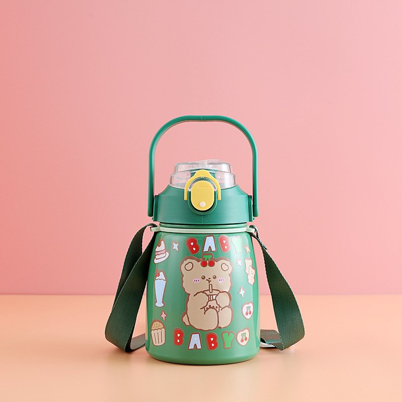 Goofit Gym School Reusable Sublimation Children Custom Termos Insulated Stainless Steel Water Bottle For Kids With Straw