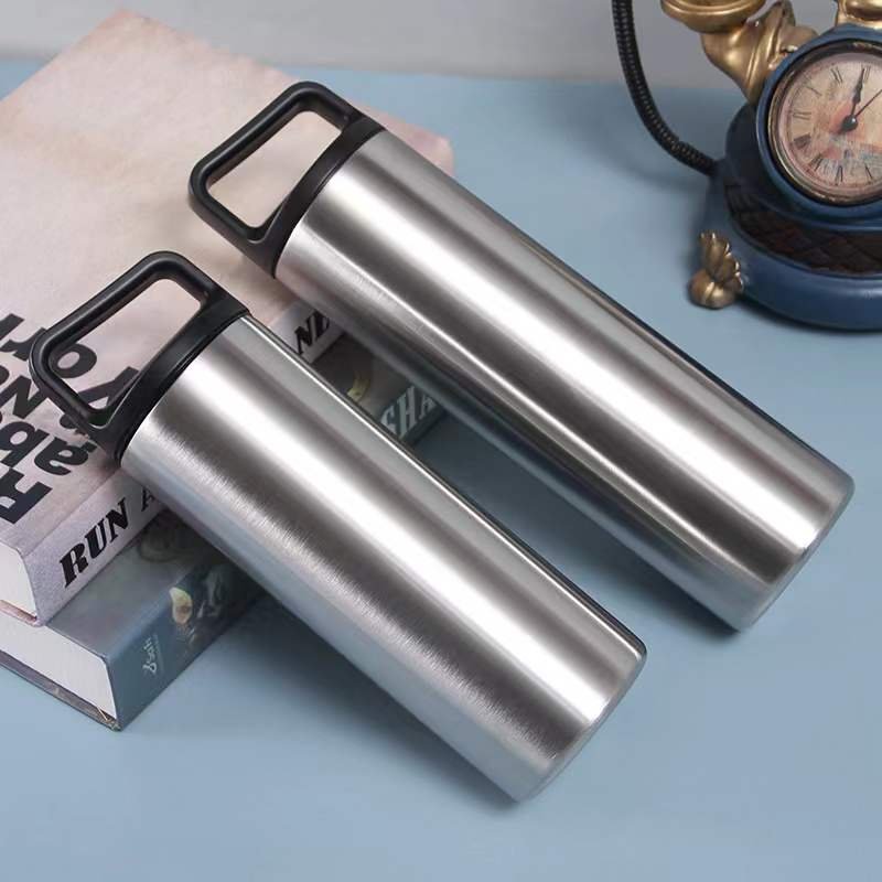 2024 new Wide mouth Portable Large Capacity 480ML stainless steel vacuum flask Portable outdoor Water Bottle