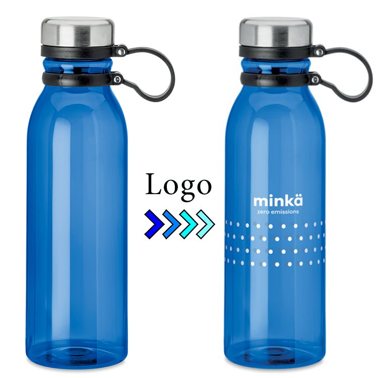 750ml custom Logo 24oz bpa free Recycled Drinking stainless steel Plastic Water Bottles with handle for sport clear outdoors