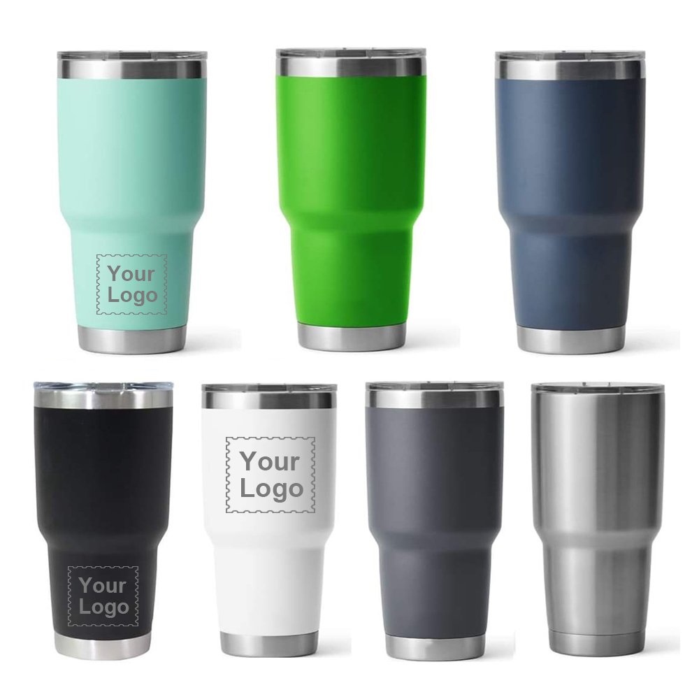 Wholesale travel coffee mug thermos power coated tumblers western tumblers termos 30oz tumbler cups with lids and straws